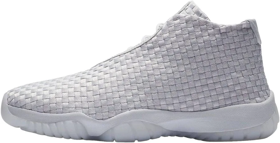 Jordan Future Mid Top Men Sneakers - Pure Platinum-mtlc Silver