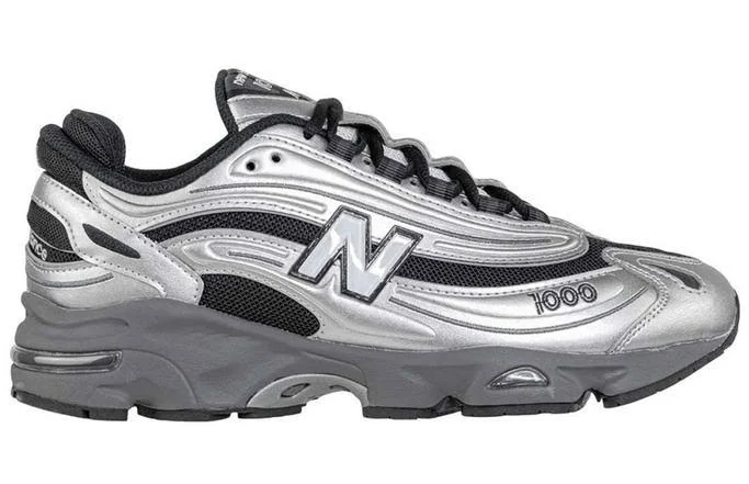 New Balance New Balance 1000 Lace-Up Sneakers - Silver - EU43