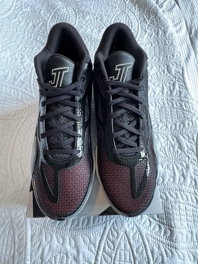 Nike Jordan Tatum 1 'old School' Black Metallic Silver Dz3323-001