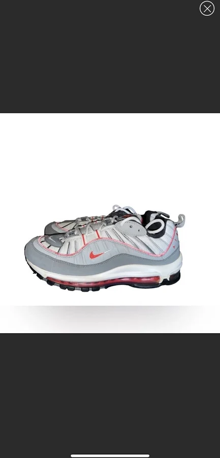 Nike Air Max 98 Particle Gray Red