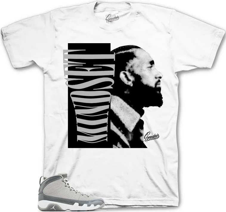 Jordan Retro 9 cool grey Tees & sneaker outfits