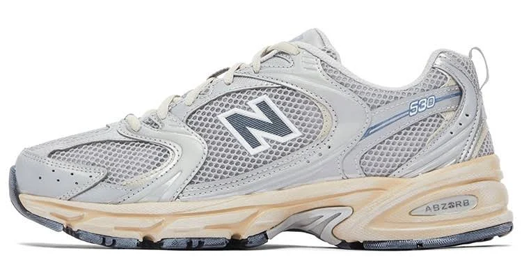 Balance 530 White Silver Metallic - Mr530vs