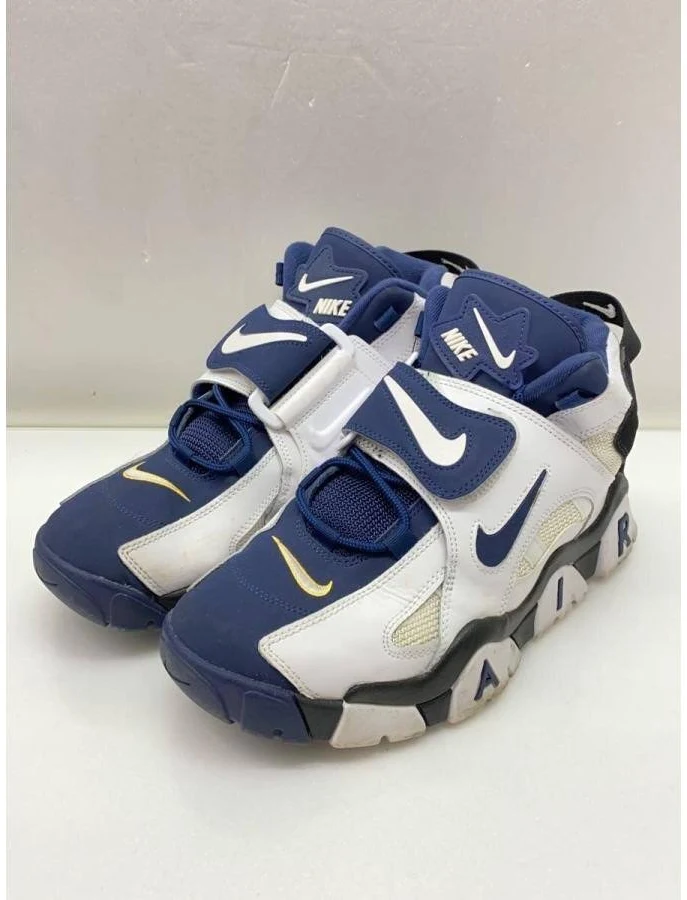 Nike Air Barrage Mid At7847-101 Us9 White Retro Training Men's Shoes