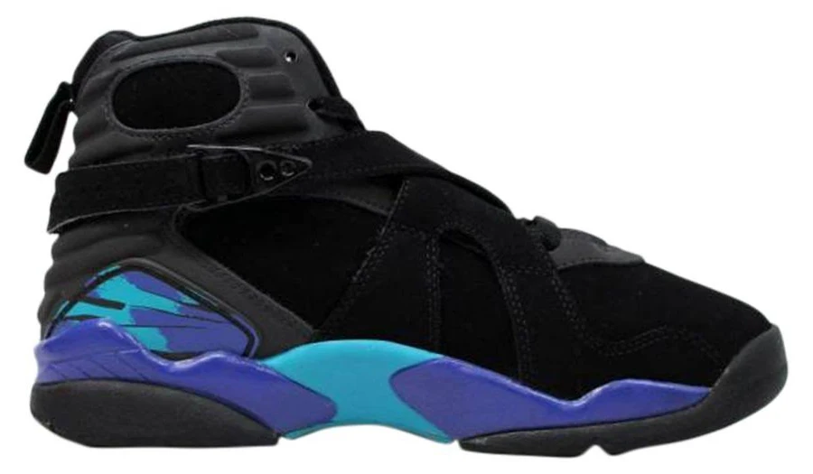 Air Jordan 8 Retro GS 'Aqua' 2007 | Black | Kid's Size 4