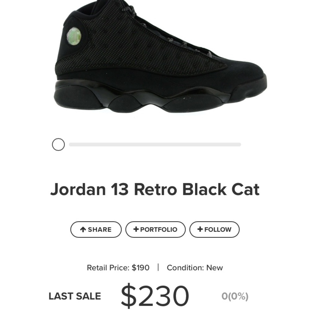Air Jordan 13 Retro OG Black Cat 13's