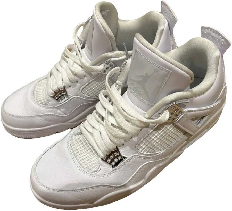 Jordan Air Jordan 4 White Leather Trainers Size 46 EU