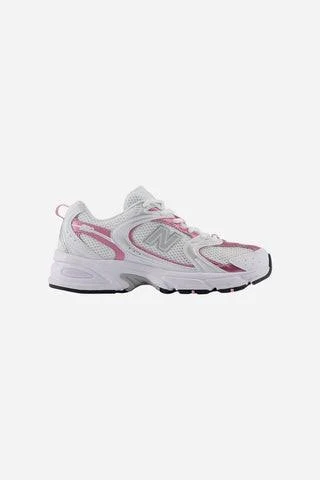 New Balance Unisex 530 in White Pink Sugar Size 8.5, Sold by Chrome