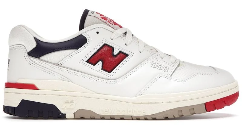 Men's New Balance 550 Aime Leon Dore White Navy Red