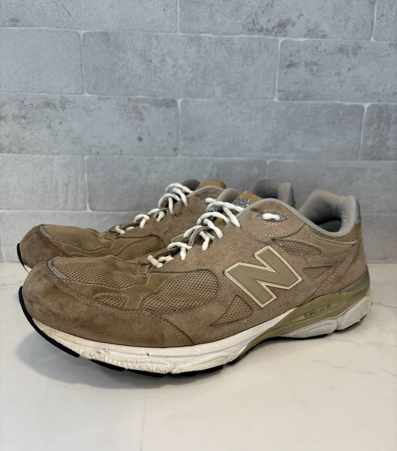 Balance 990v3 Mens 15 Beige Khaki Suede Sneakers M990bg3 Athletic