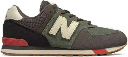 New Balance - 574 lace-up sneakers - men - Calf Suede/Fabric/Rubber - 4 - Green