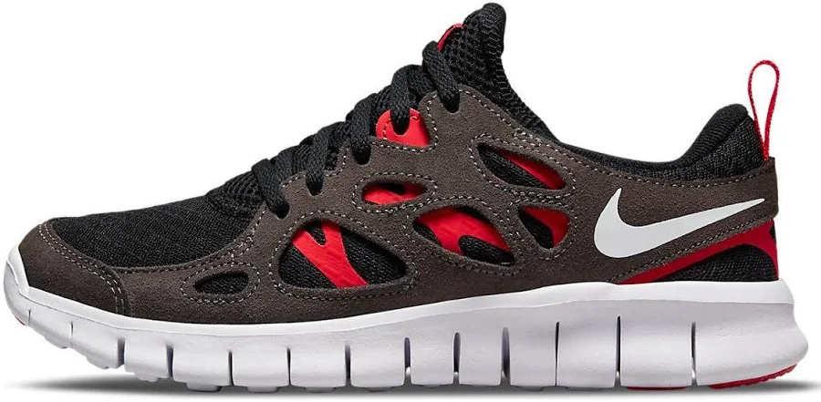 Nike Free Run 2 Athletic Women Sneakers - Black/red
