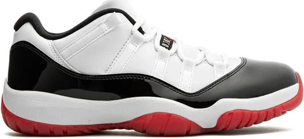 Jordan - Air Jordan 11 Retro Low "Concord Bred" sneakers - unisex - Calf Leather - 10.5 - White