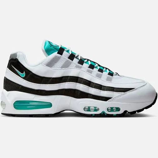 NIKE Air Max 95 OG Big Bubble Black Border Mens Lifestyle Shoe - White/Hyper Jade/Black/Metallic Silver