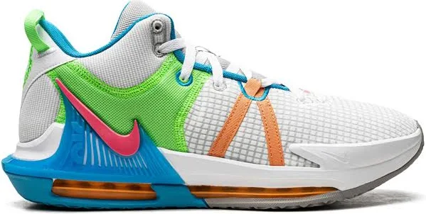 Nike - Lebron Witness VII "Grey Fog/Cobblestone/Laser Blue/Hyper Pink" sneakers - unisex - Rubber/Fabric/Mesh - 10