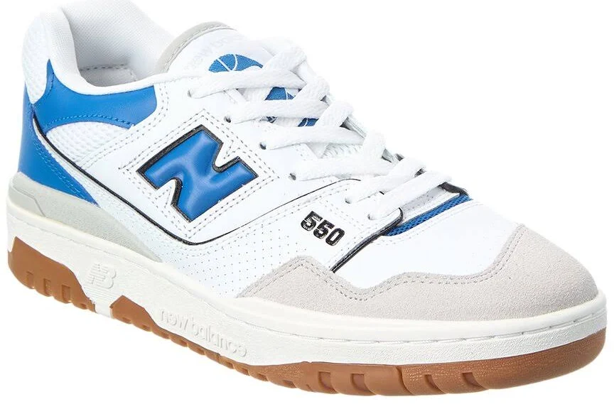 New Balance 550 Leather Sneaker, Blue / 8.5