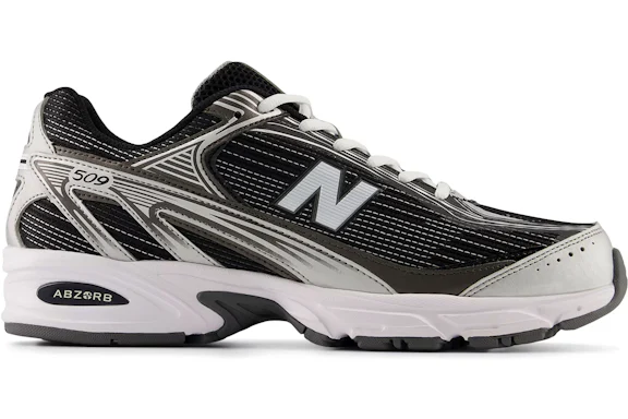 New Balance 509Black White Silver Metallic