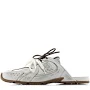 Miu Miu X NEW BALANCE Bleached Calfskin 530 SL Slip-On Sneakers Mules 39 White