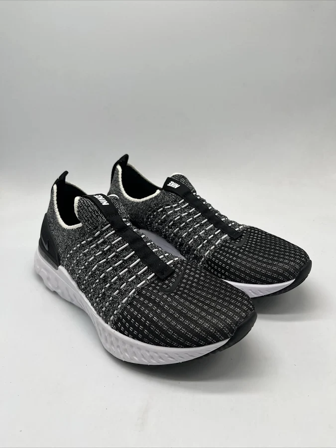 Nike React Phantom Run Fk 2 Black/white Running Shoes Cj0277-003 Men's