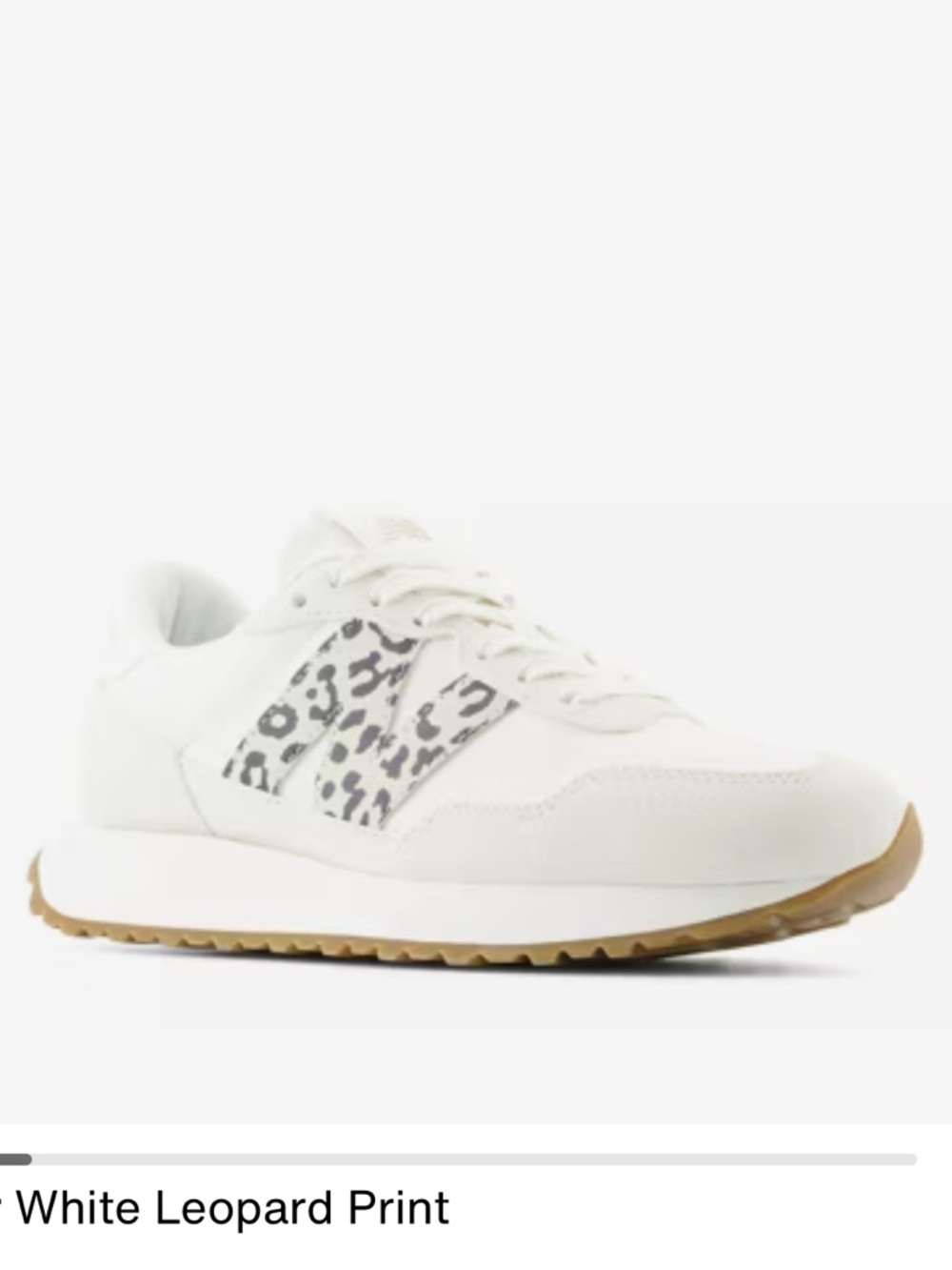 New Balance 237 Sea Salt Leopard Womens Size 10 Low Top Shoes Sneakers