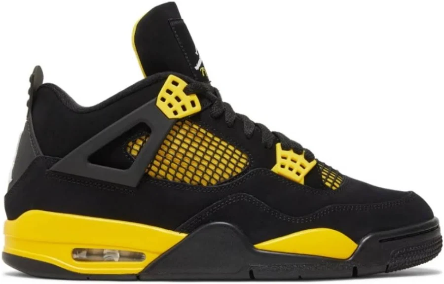 Nike Shoes | Air Jordan 4 Retro | Color: Black/Yellow | Size: 10.5 | Talagrair's Closet