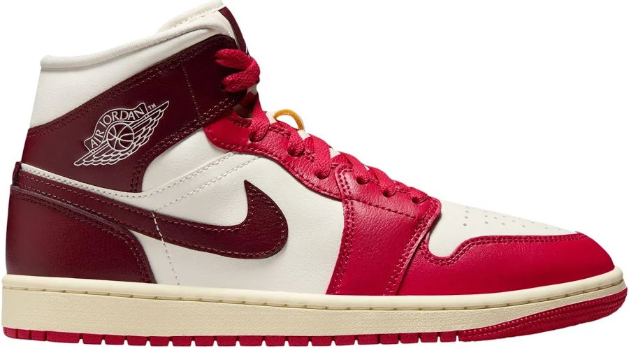 Air Jordan 1 Mid Women's Shoes, M5.5/W7, Hibiscus/Hibiscus