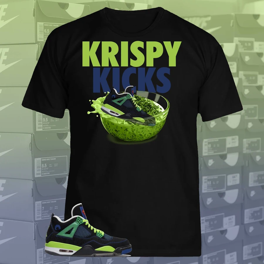 Jordan 4 Retro Doernbecher Superman Sneaker Match Tee. "krispy Kicks"
