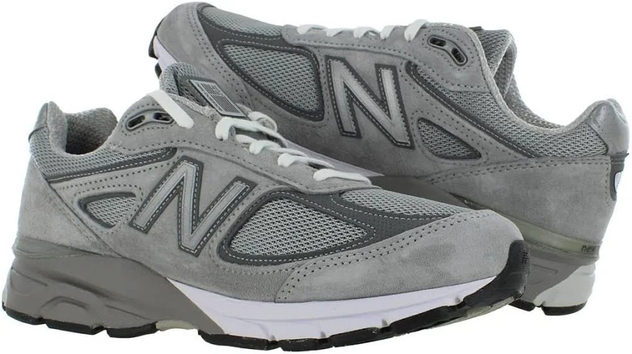 Balance Men's 990v4 Grey Athletic Shoes, Size 10