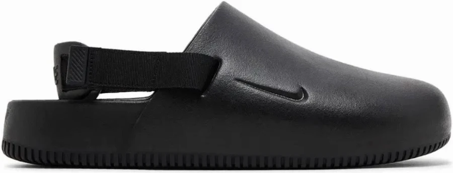 Nike Women’s Sz 8 Calm Mule Na Triple Black Mules Fb2186-001