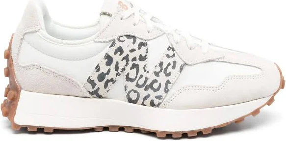 New Balance - 327 leopard-print lace-up sneakers - unisex - Rubber/Fabric/Calf Suede/Nylon - 6 - Neutrals