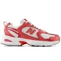 New Balance Unisex 530 Sneakers - Grey/Red (Size 10.5)