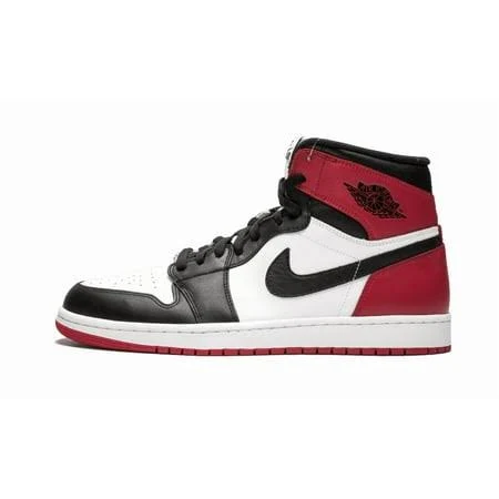 Jordan Mens Air Jordan 1 Retro High OG Black Toe 555088 184 from Stadium Goods, Men's, Size: 10, White