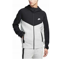 Nike Men's Grey Tech Fleece Windrunner Hooded Jacket ' Black'