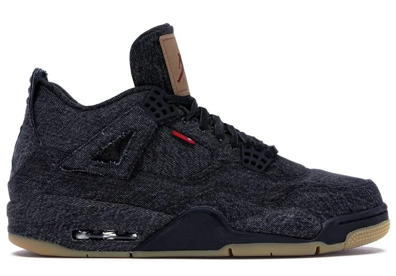 Jordan 4 Retro Levi's Black (Blank Tag)