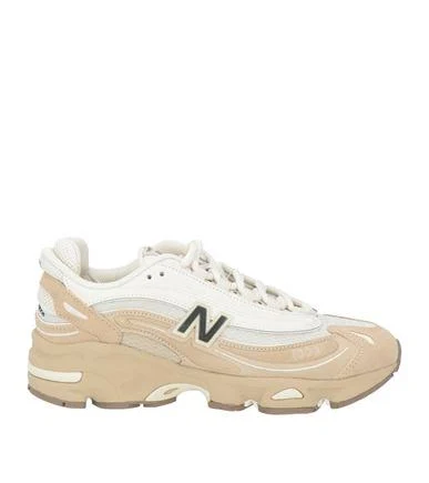 New Balance 1000 Man Sneakers Beige Size 7.5 Leather, Textile fibers