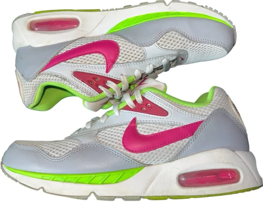 Nike Shoes | Nike Wmns Air Max Correlate “ White Fireberry Lime Green “ | Color: Green/Pink | Size: 9 | King1997682's Closet