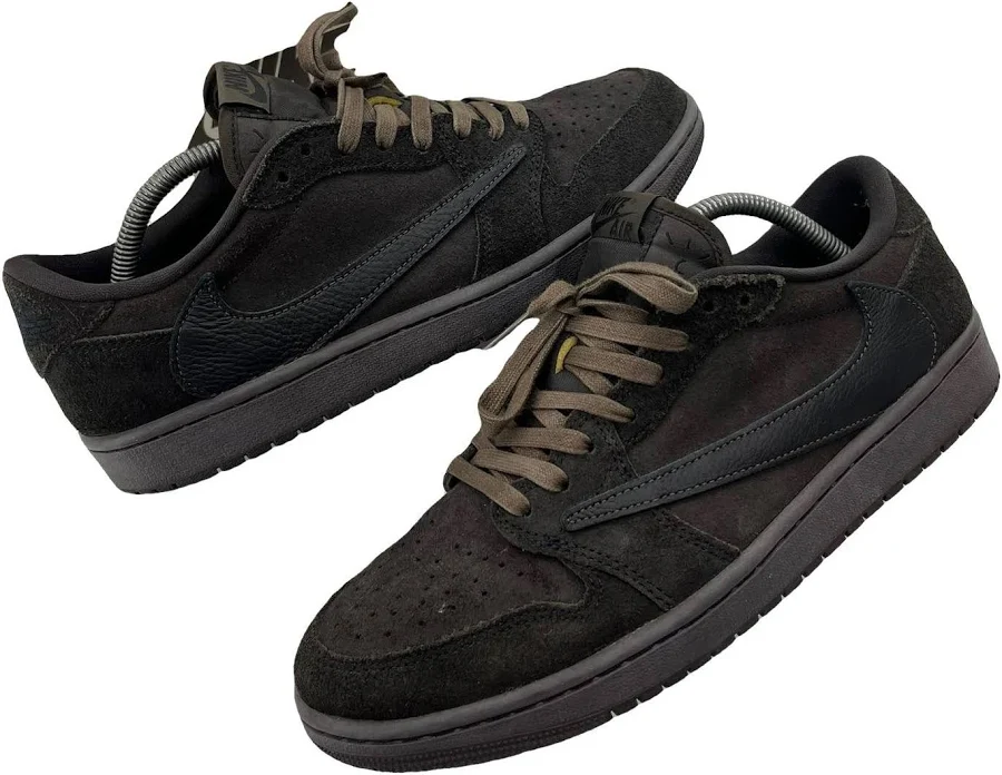 Nike x Travis Scott SB Dunk Low Trainers Dark Brown Leather Suede 43 EU