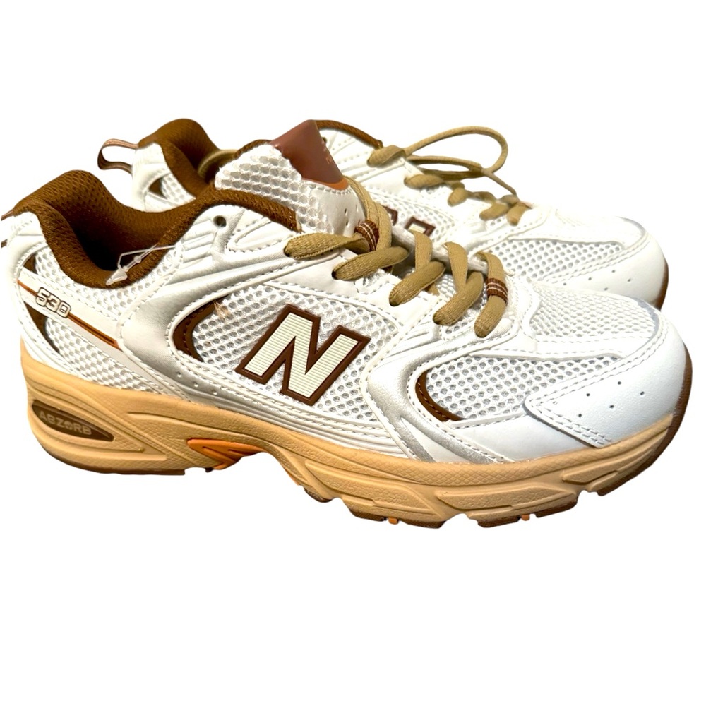 NIKE x NEW BALANCE 530 OFF WHITE/BROWN SNEAKERS