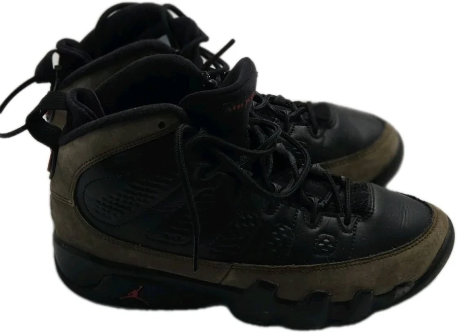 Nike Air Jordan 9 Retro Gs Olive Concord Black Brown 4.5y Hv4574-001