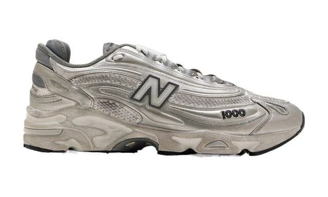 New Balance Men's 1000 Metallic Sneakers - Gray - Low-top sneakers - 10.5