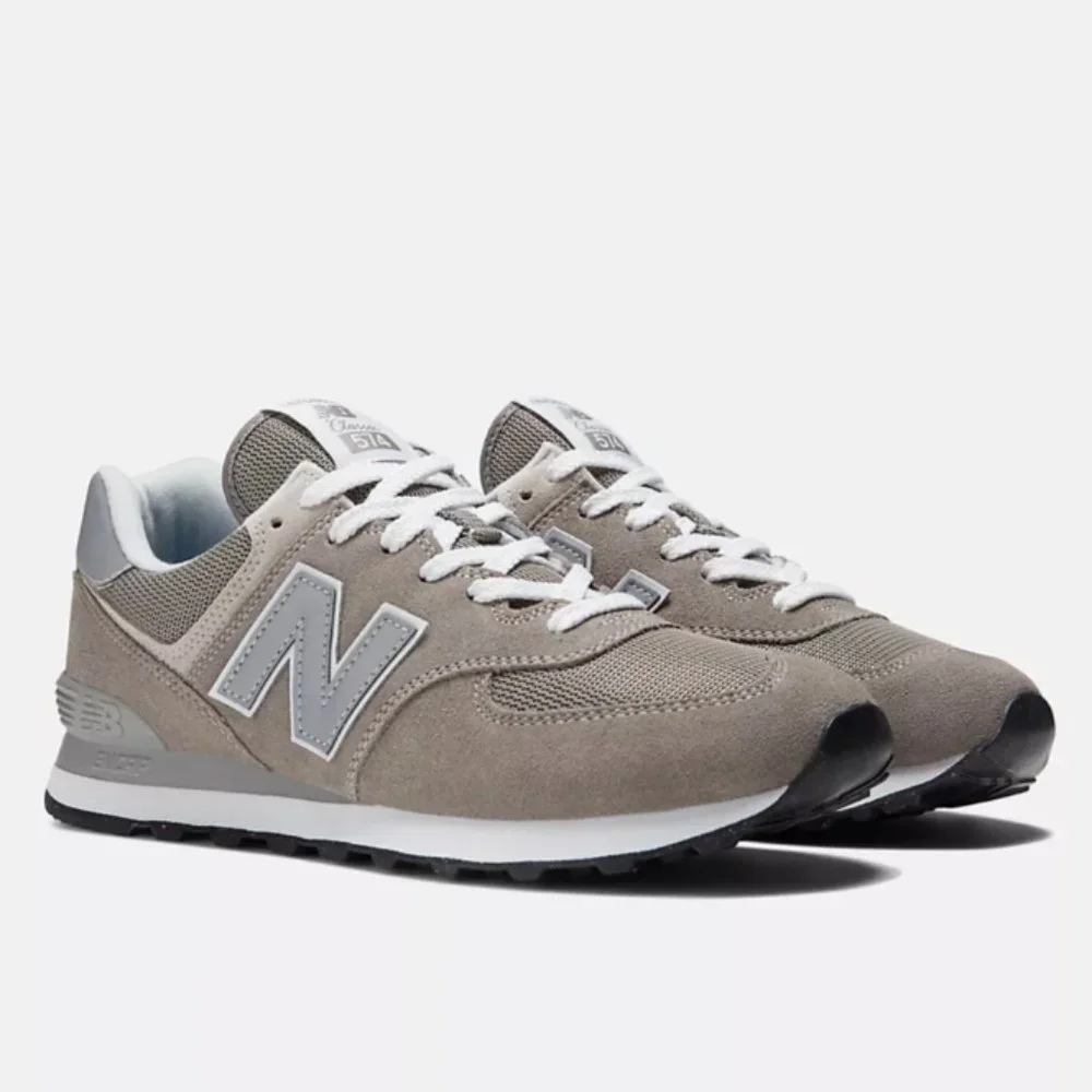 New Unworn New Balance 574s - Gray with White