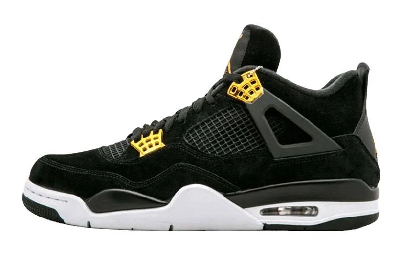 Jordan Air 4 Retro 'royalty' Men Sneakers - Black/metallic Gold-white