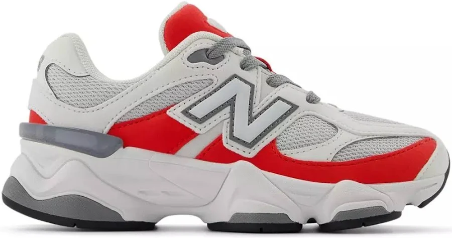 New Balance Kids' 9060 in Reflection/Red