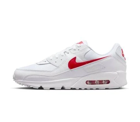 Nike Men's Air Max 90 Sneakers University Red White, Size: One size