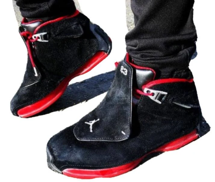 Air Jordan 18 Retro 2018 Red Black Sneaker Men's Sz 11 Aa2494-106
