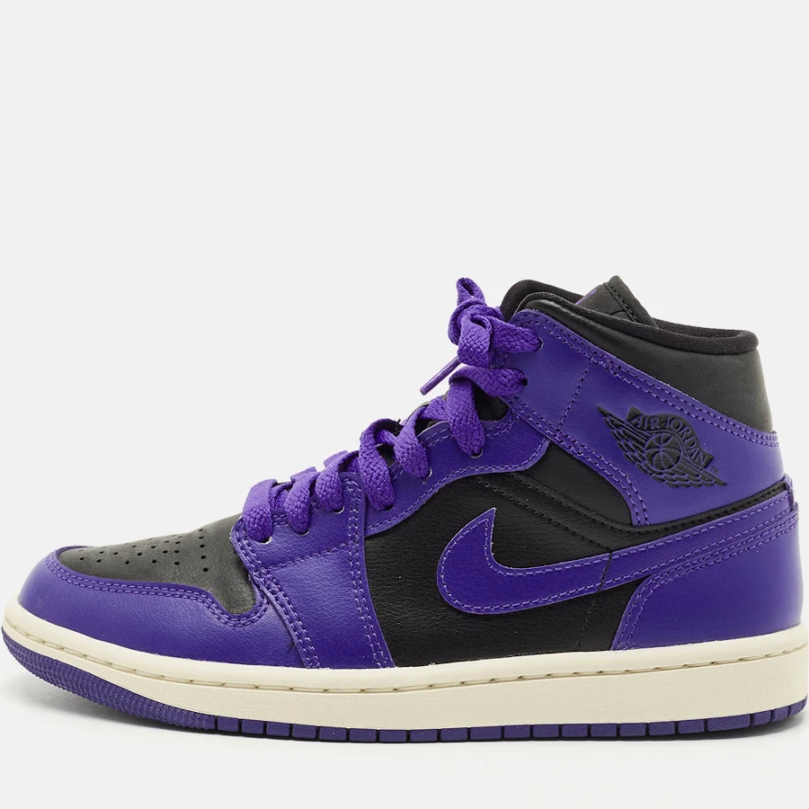 Jordan 1 Mid Leather Sneakers