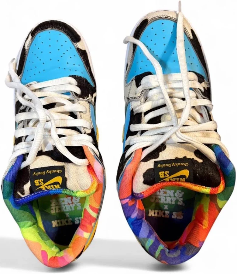 Nike Shoes | Nike Dunk Low X Ben And Jerry’s Chunky Dunk | Color: Blue/Gold | Size: 8.5 | Niabozeman's Closet