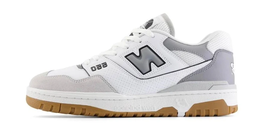 NEW BALANCE 550 WHITE SLATE GREY GREY / 12