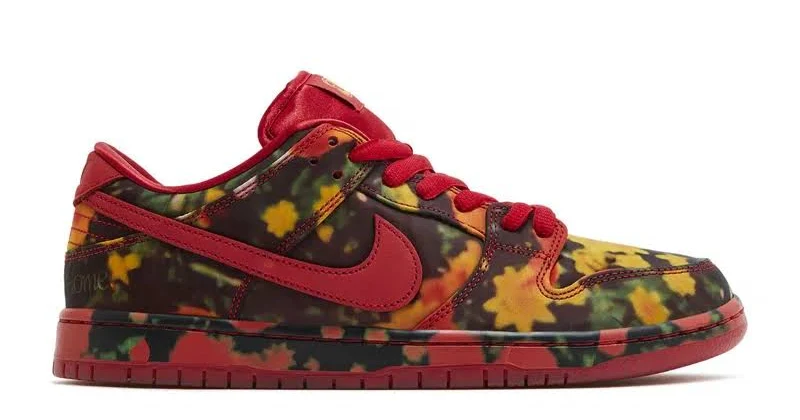 The Wizard Of oz X Dunk Low Sb 'poppy Field' In Red