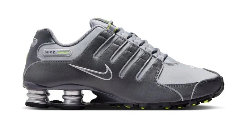Nike Men's Shox NZ Running Shoes Grey/Black - Men's Running at Academy Sports