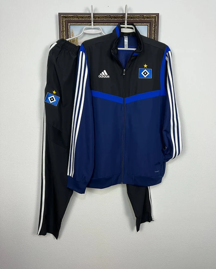 Adidas Hamburg Hamburger Football Suit Soccer Track Set Jacket Pants